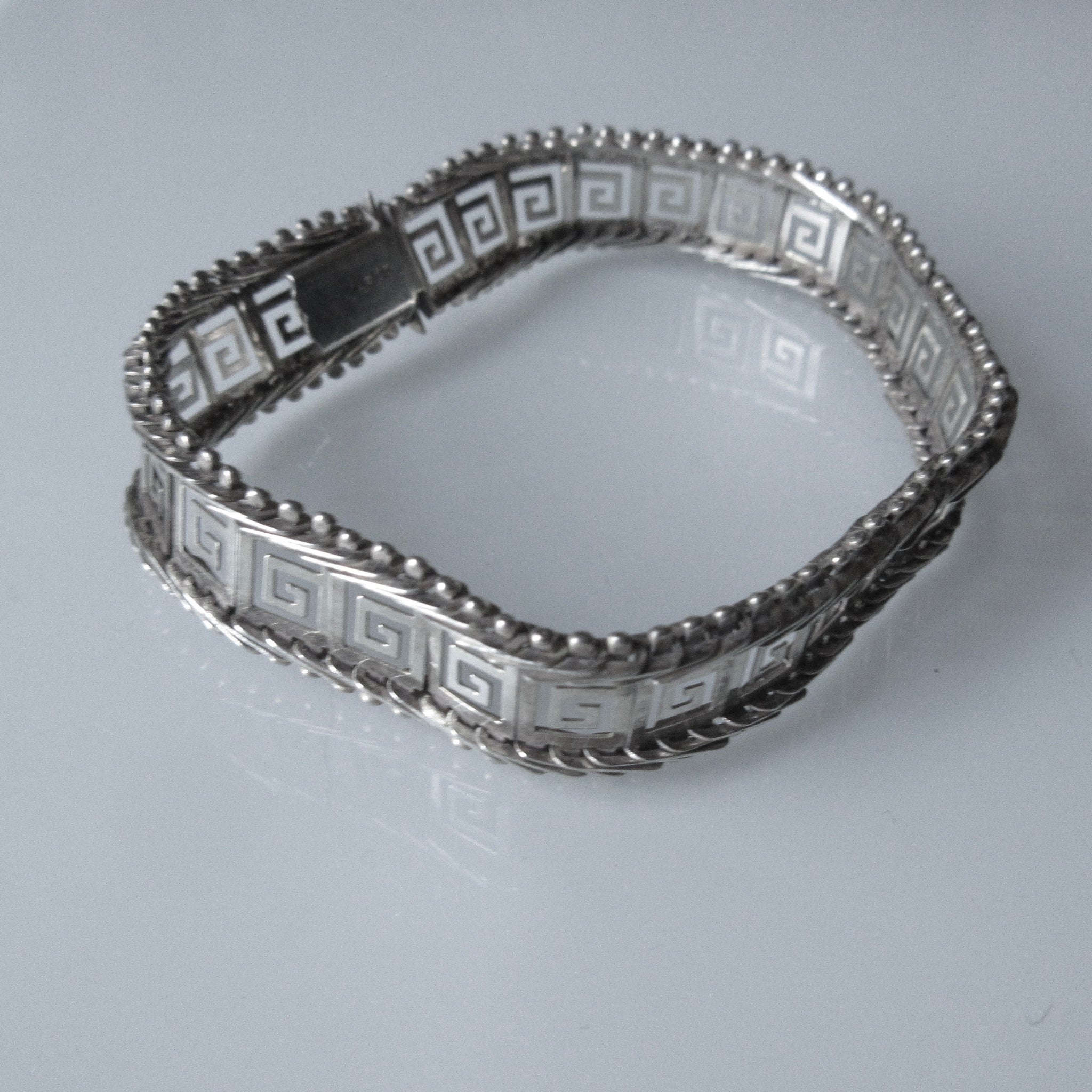Greek Key Sterling Silver Bracelet