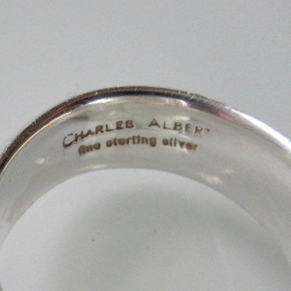 Modern Charles Albert Multi Gem Sterling Silver Ring