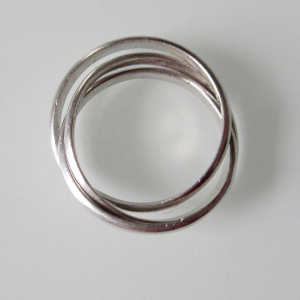 Russian 3 Ring Sterling Silver Ring