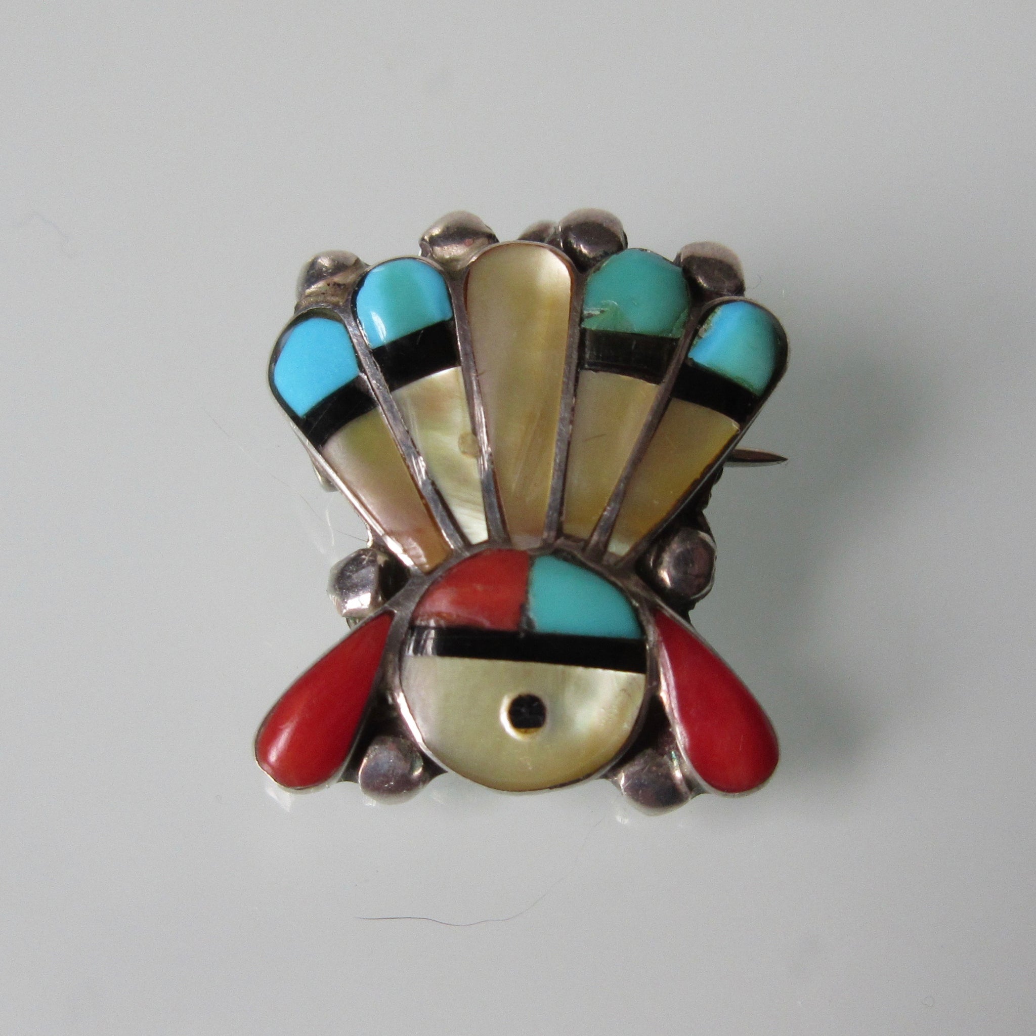 Zuni Mask Brooch