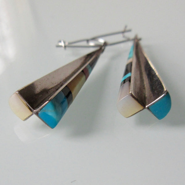 Zuni Multi Stone Earrings