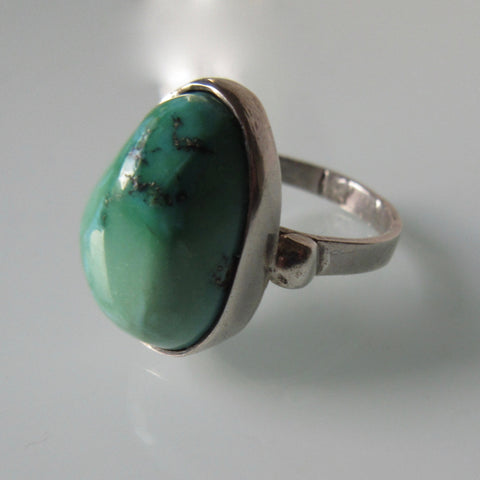 Natural Earth Minded Carico Lake Turquoise Silver Ring