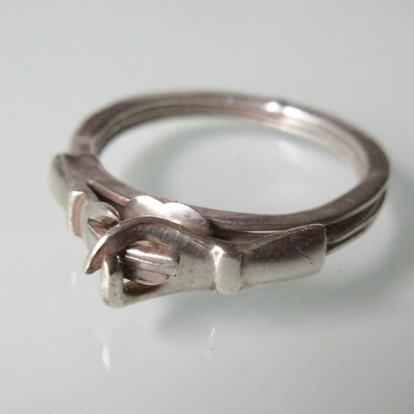 Friendship Silver Fede Gimmel Ring