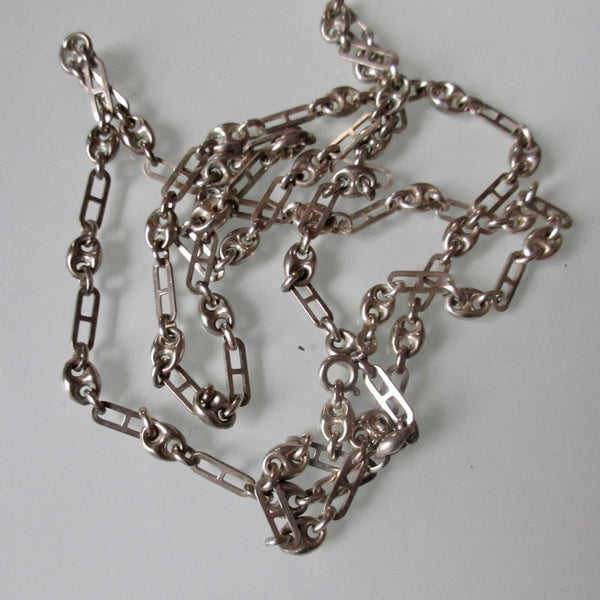 Marine Anchor Link Long Necklace Gucci Style