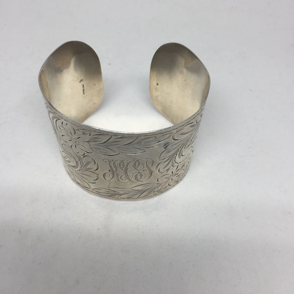 Silver Cuff 2" With Etching