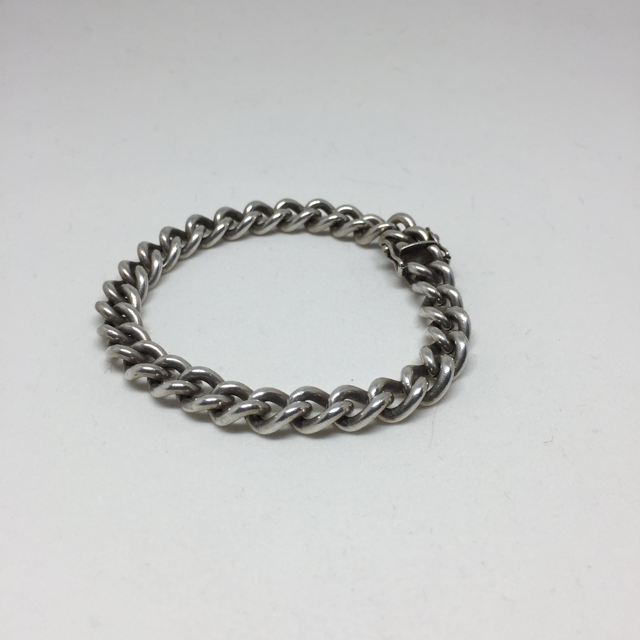 Heavy Link Chain Silver Bracelet