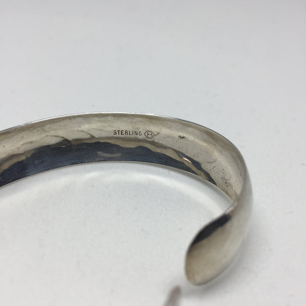 Etched Silver Cuff - Narrow
