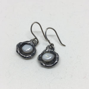 Silver Shell with Earrings