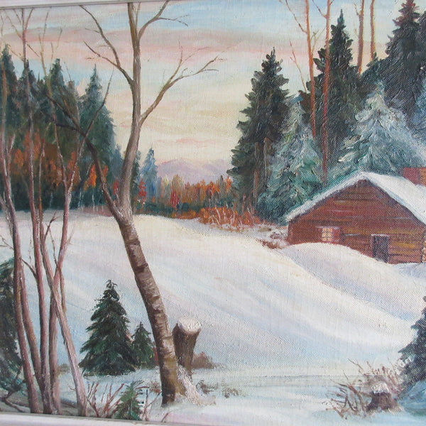Winter Scene Northern Ontario Painting
