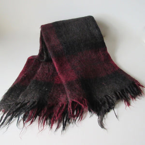 Vintage Over Dyed Mohair and Wool Throw