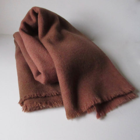 Over Dyed Vintage Wool Blanket Copper