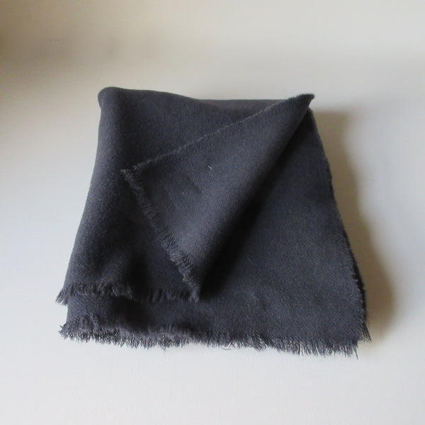 Vintage Over Dyed Wool Blanket Throw Lavender Infused- Blue