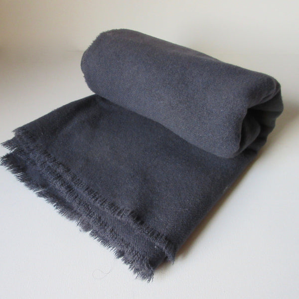 Vintage Over Dyed Wool Throw Lavender Infused- Blue