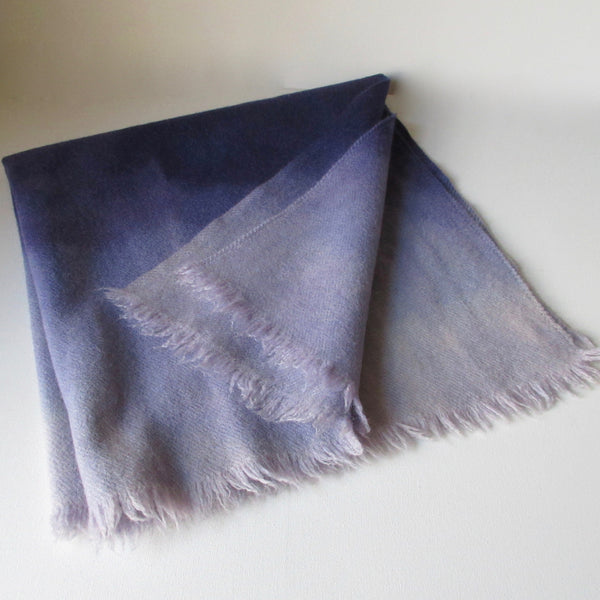 Vintage Dip Dyed Wool Throw Purple Middle