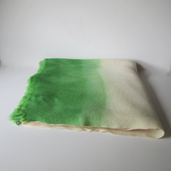 Dip Dyed Vintage Wool Blanket Kelly Green