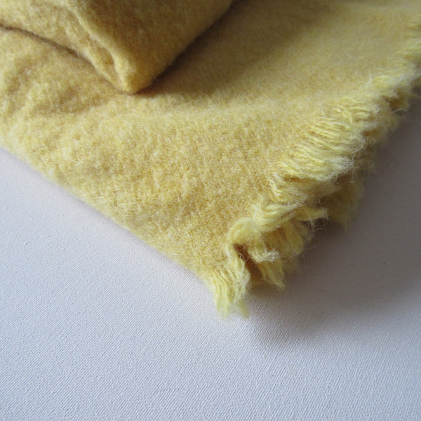 Vintage Wool Blanket Yellow