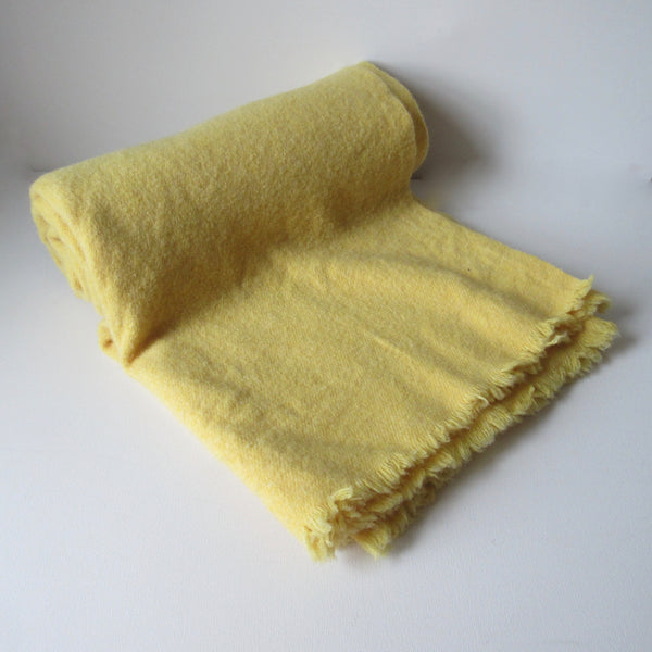 Vintage Wool Blanket Yellow