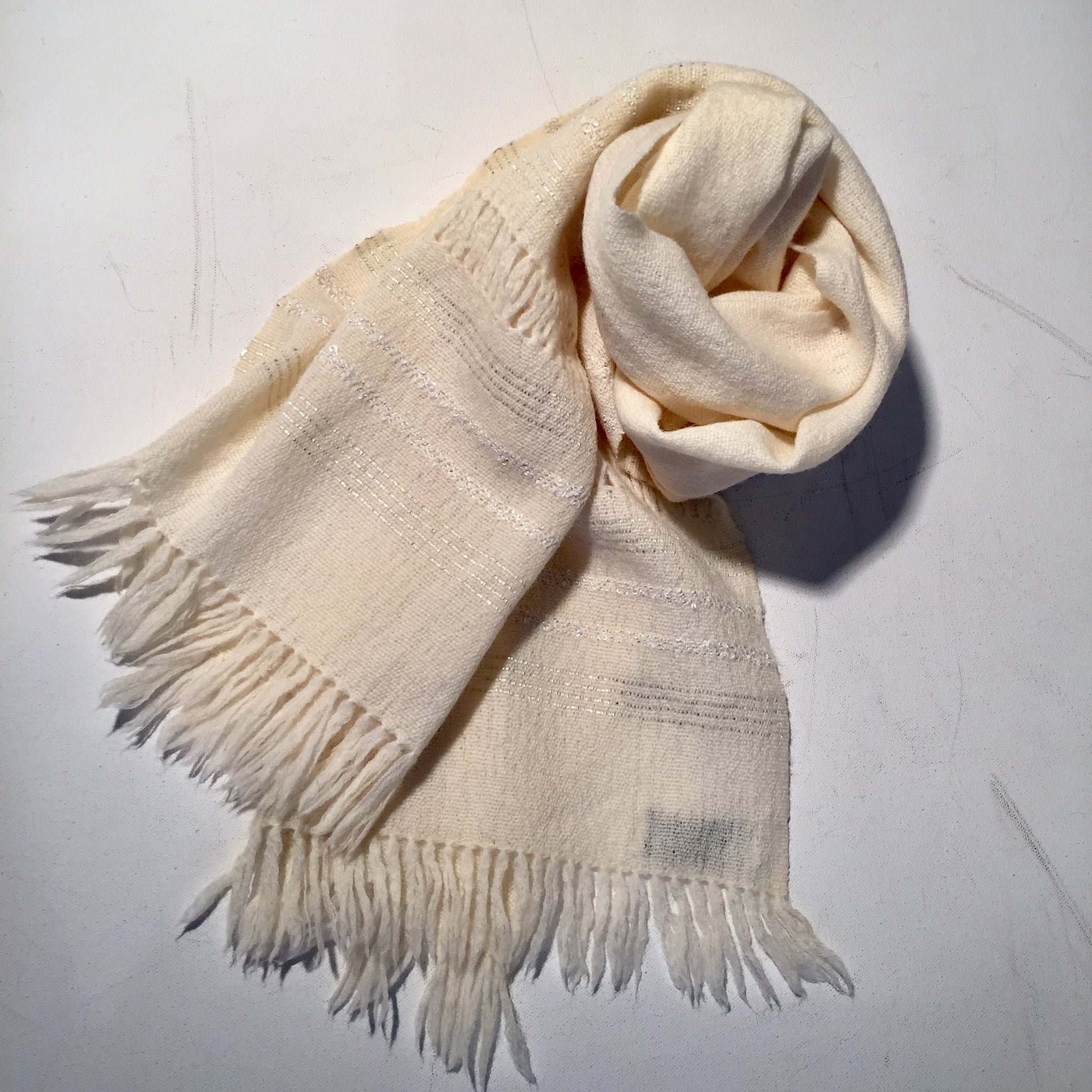 Vintage Hand Woven Wool Scarf