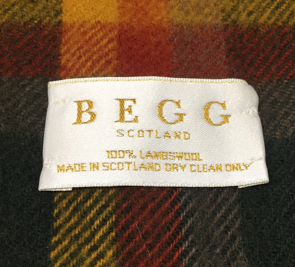 Fireside Lambswool Throw by Begg & Co - Plaid