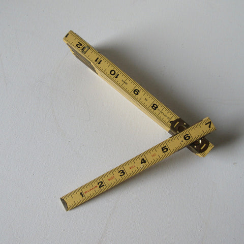 Evans Vintage Wood Folding Tape Measure