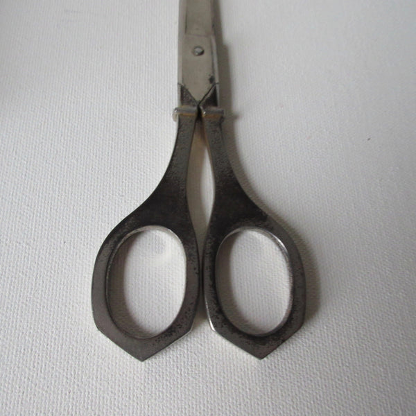 Vintage Paper Scissors in Leather Case