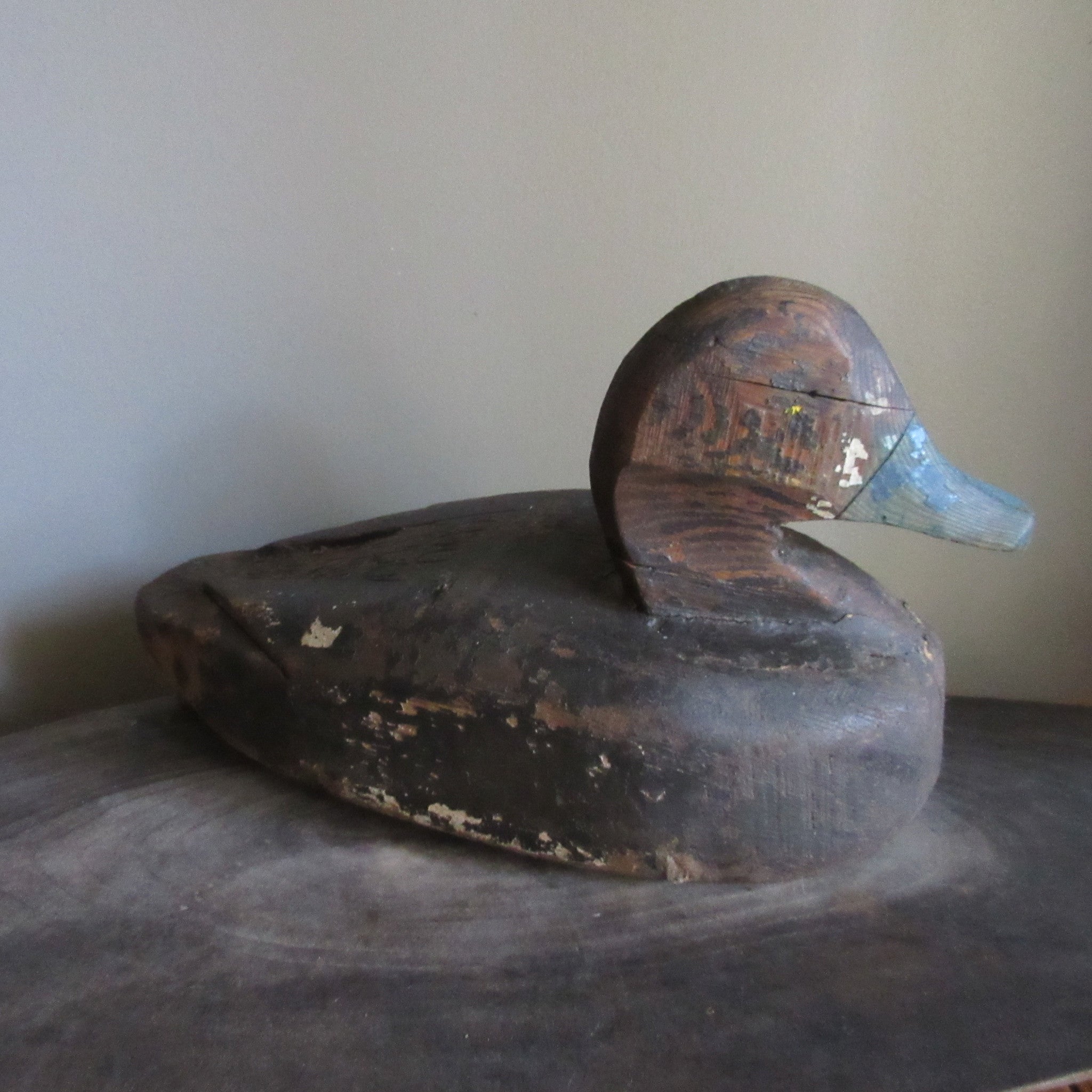Duck Decoy Antique Blue Bill