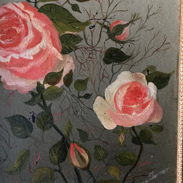 Vintage Floral Oil Painting